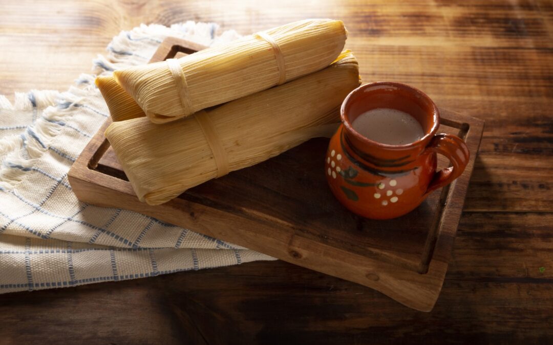 Tamales verdes de pollo o cerdo